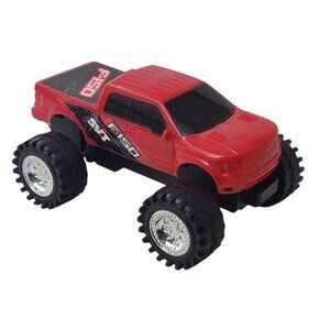 Ford F150 SVT Monster Truck Red 4x4 Big Wheel Push Toy Pickup